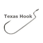 Вид офсетного гачка Texas Hook - картинка